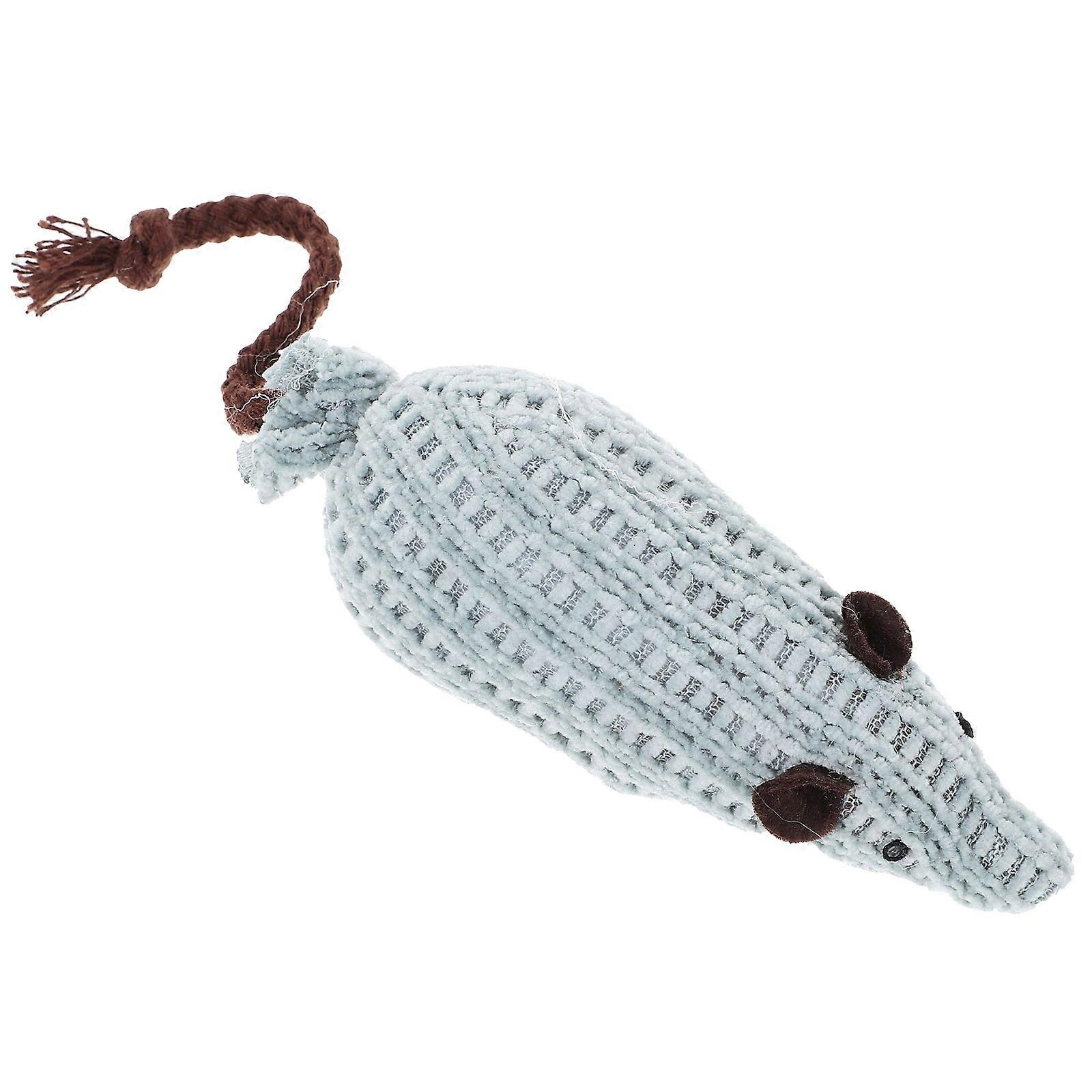 Chew Toy For Kittens Plush Cat Teasing Toy Indoor Play Bonding Time Cartoon Shaped Stress Reduction 7.9×1.6×1.4in 1 Set