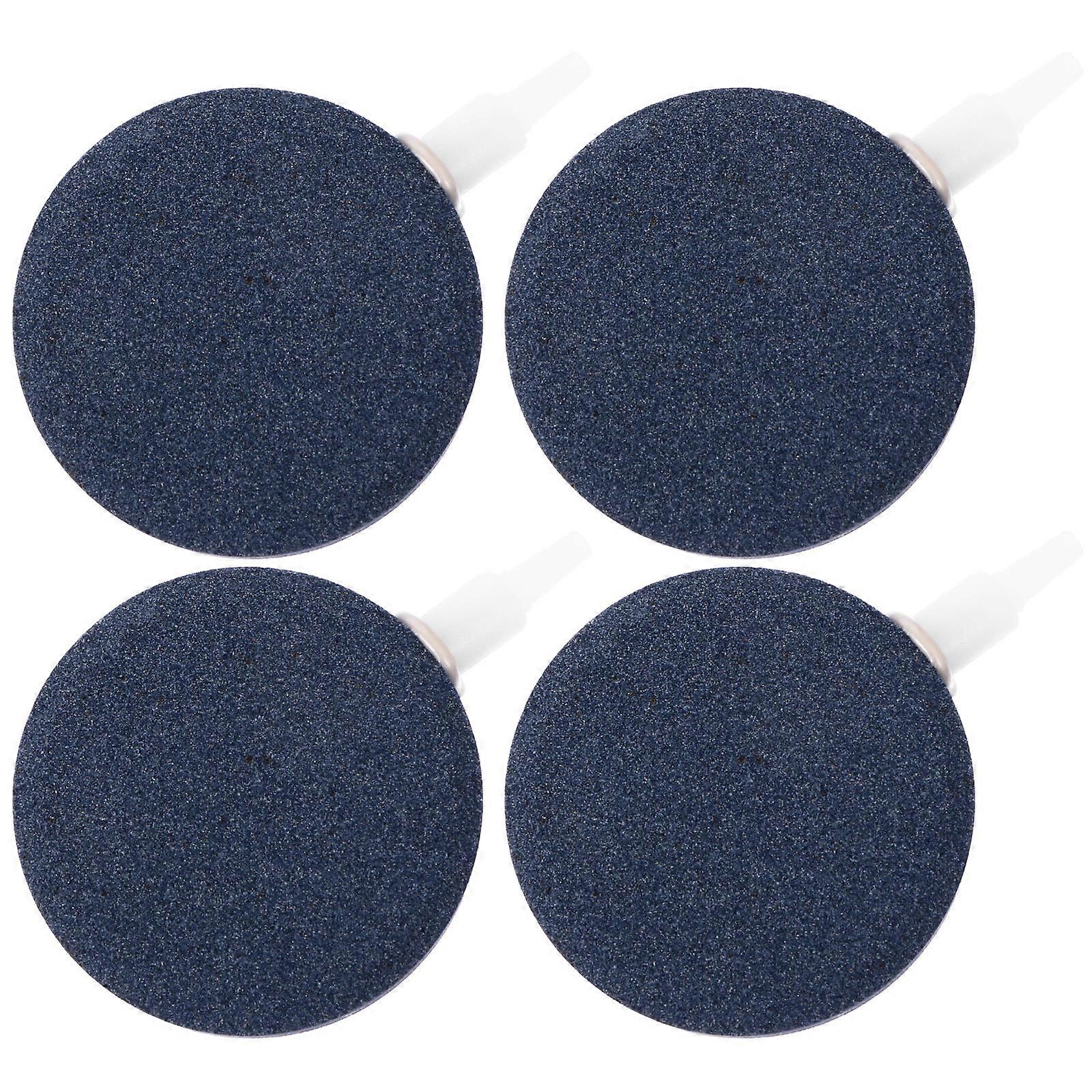 4pcs Durable Fish Tank Air Stone Disc Oxygen Bubble Diffuser for Aquarium Use – Fine Bubbles for Ornamental Fish and Breeding, Sturdy Sand Material