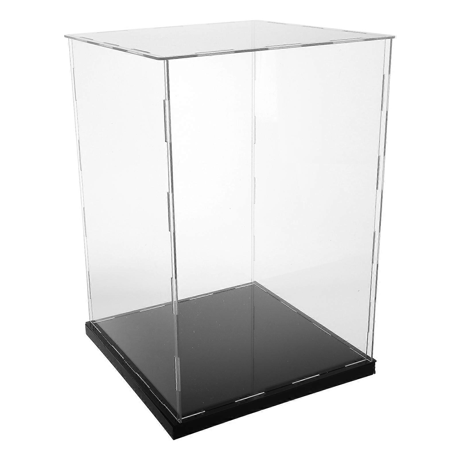 Acrylic Glove Showcase Rectangular Model Display Case Figures Storage 1Set