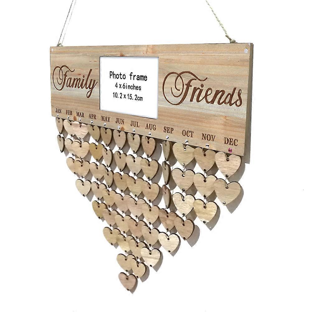 Reminder Wall Sign Bamboo Notice Board Rectangular Home Ornament 45.7x16.5x0.5cm Plan Board 1Set