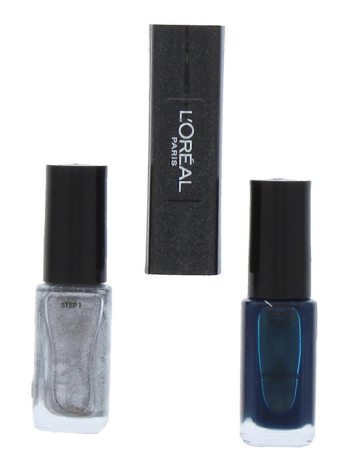 L'Oreal Paris Infallible 2-in-1 nail polish, MTX 030 Turquoise, 2 x 5ml