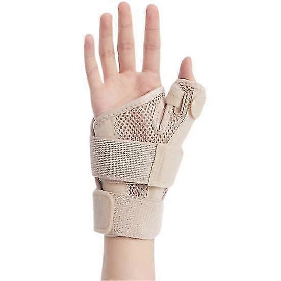 Wrist Support Splint with Fastener Tape Breathable Extra Soft Adjustable Thumb Support Wrist Protector for Tendonitis Arthritis