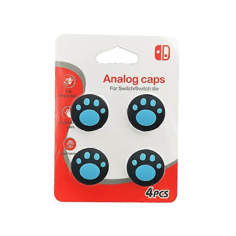 Cute cat claw design thumb grip covers compatible with Switch, Switch Lite & Switch OLED; soft silicone joystick protection.