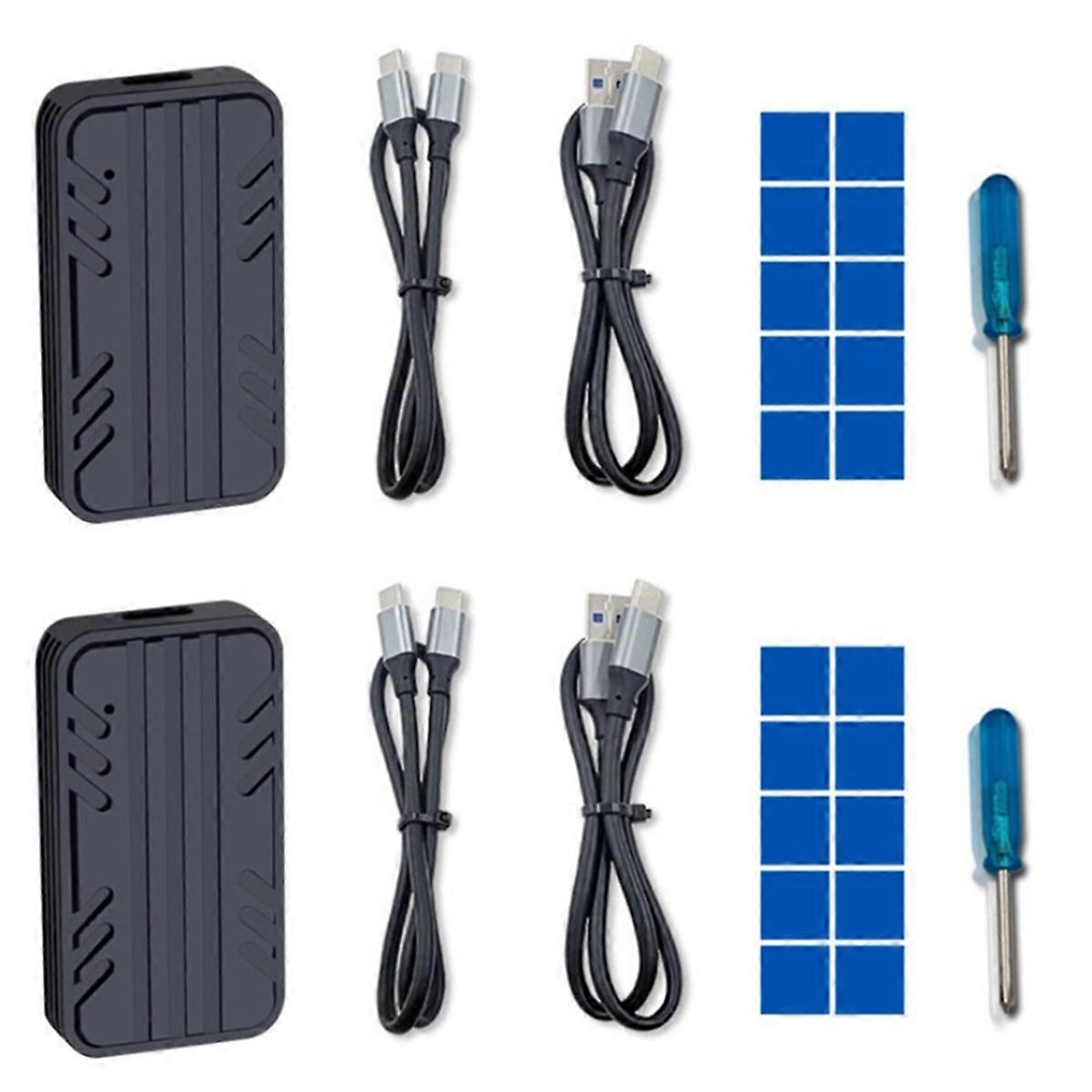 M.2 NVMe SATA SSD External Enclosure Type-C USB3.1 Gen2 10Gbps SSD