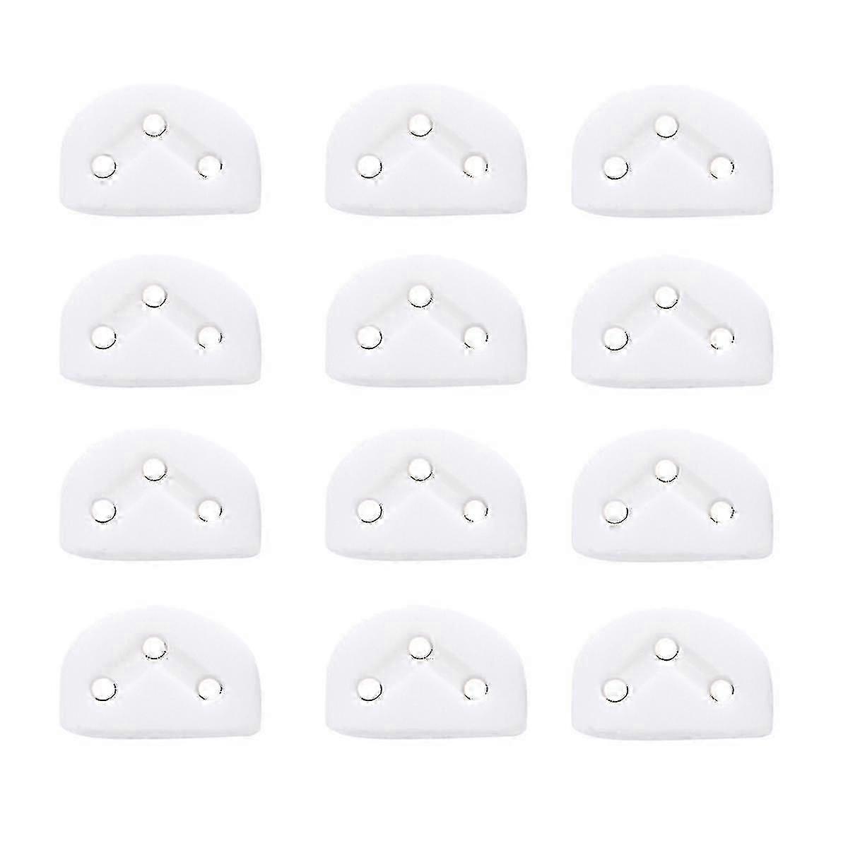 12pcs White Guitar String Trees Retainer Guides Nut Block Clamp