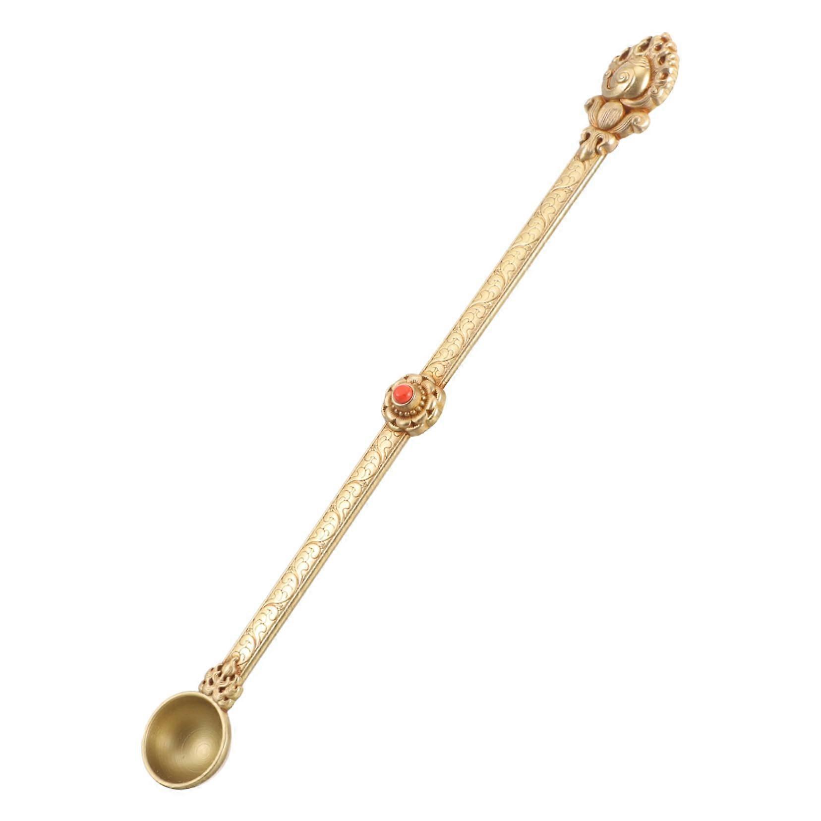 Metal Spoon Set, Long Handle Mixing Spoon, Brass Copper Decorating Spoon, Coconut Bowl, Mushroom Cup in Various Colors