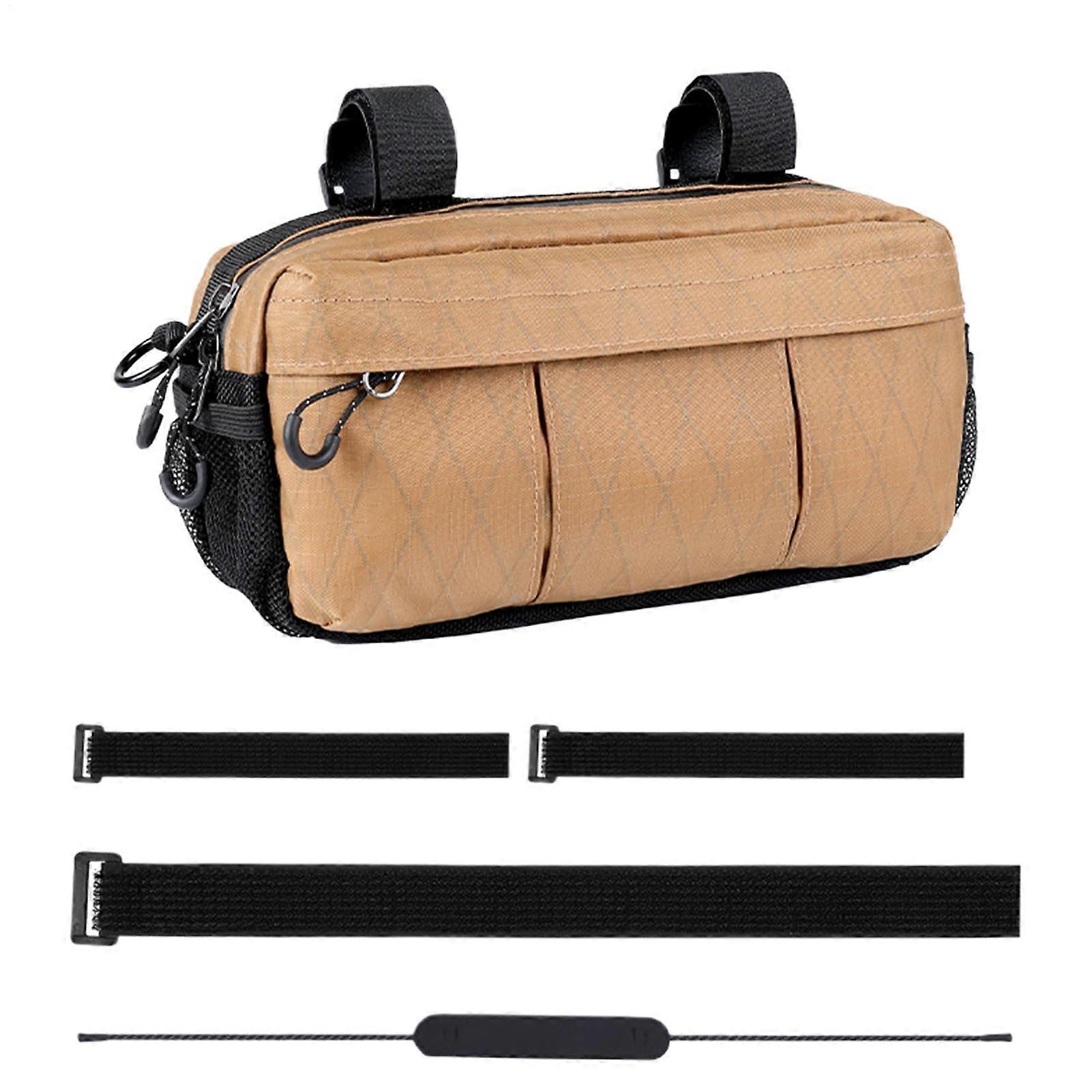 Bicycle handlebar bag, 26x8.5x8.5cm, large capacity, nylonpolyester, 2L, lightweight.
