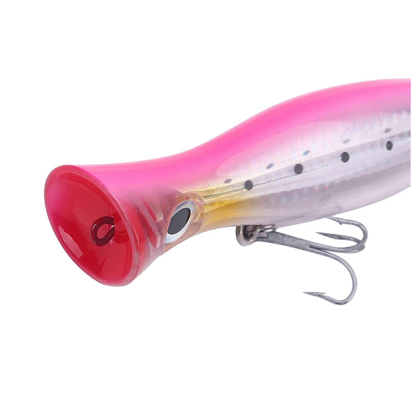 High Strength 12 cm Popper Fishing Lure, 3D Eyes Fish Design, Orange, Pink, Purple, Blue, Swimbaits Accessory