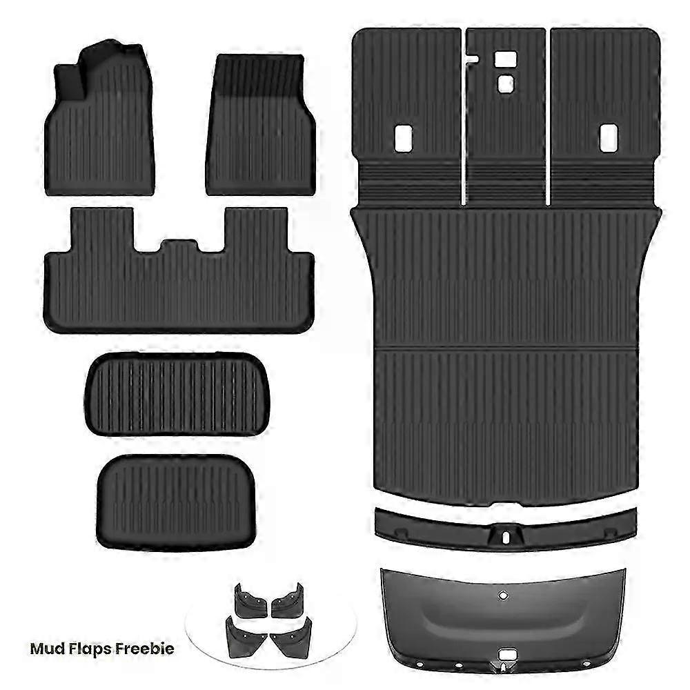 For Electric Vehicle Compatible New 2025+ Model Y Juniper TPE Anti-slip Floor Mat Waterproof Upgraded Full Set Of TPE Foot Mats Accessory