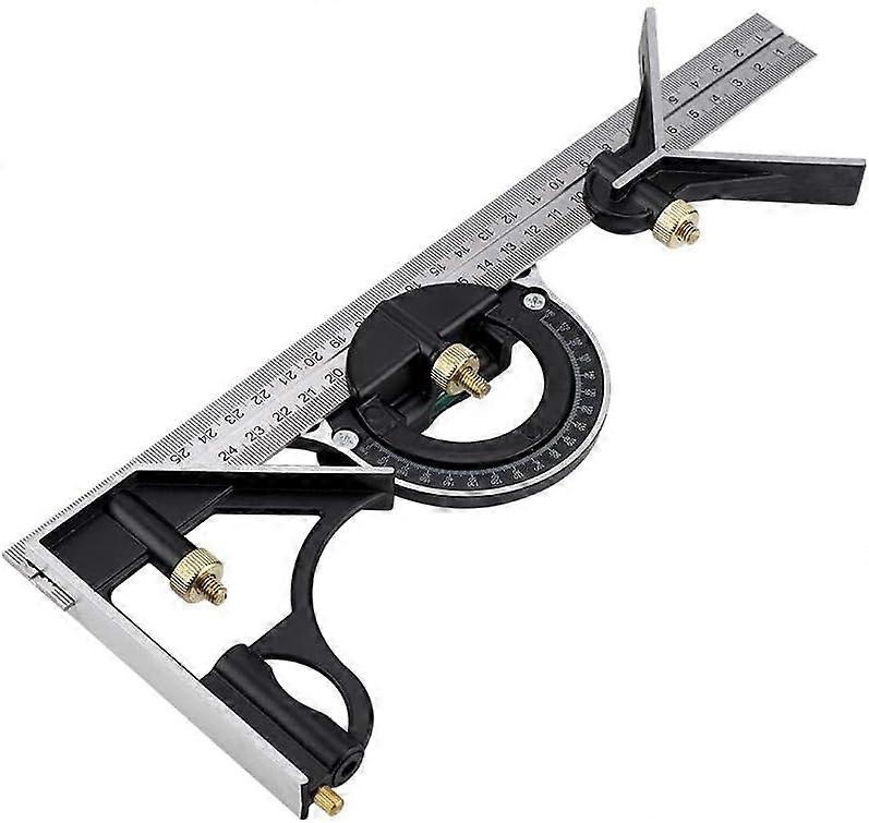 Carpentry Square, Right Angle Ruler, Combination Right Angle Ruler Engineer Measuring Tool (300MM) (AAA)