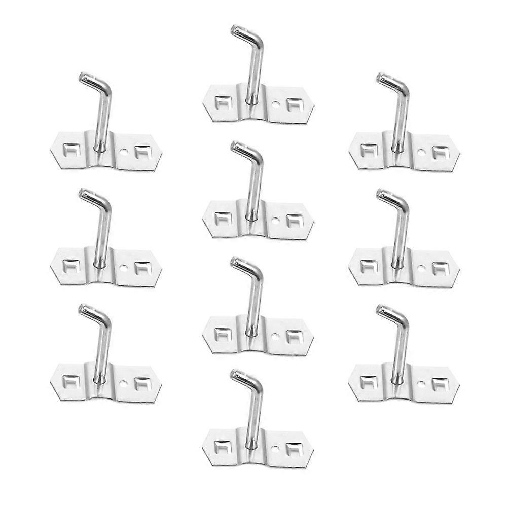10pcs Peg Board Wall Hooks Practical Storage Hooks Multi-purpose Pegboard Hooks
