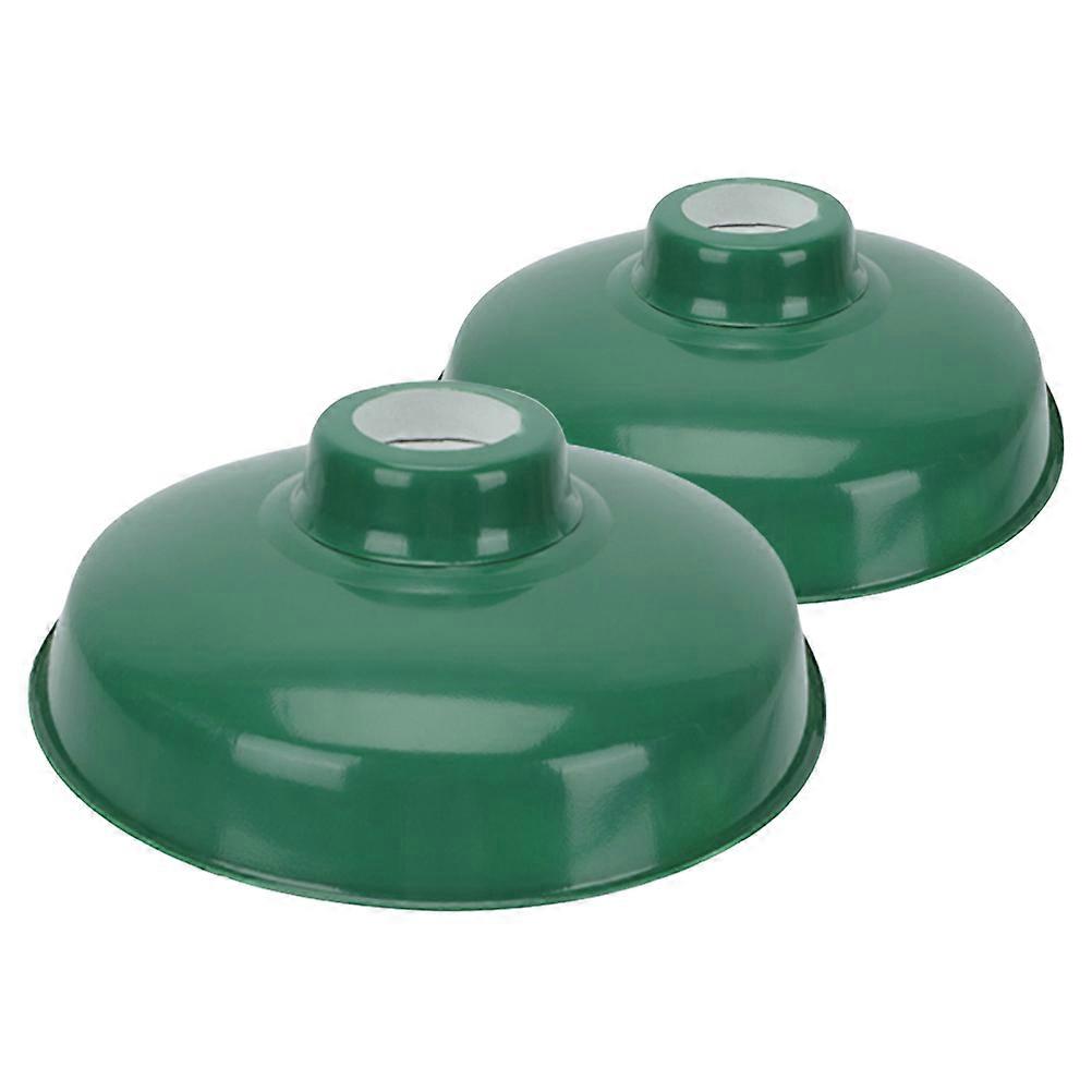 Lamp Shades Large Enamel Lampshade For Industrial Sites Light Protection Round 2Pcs