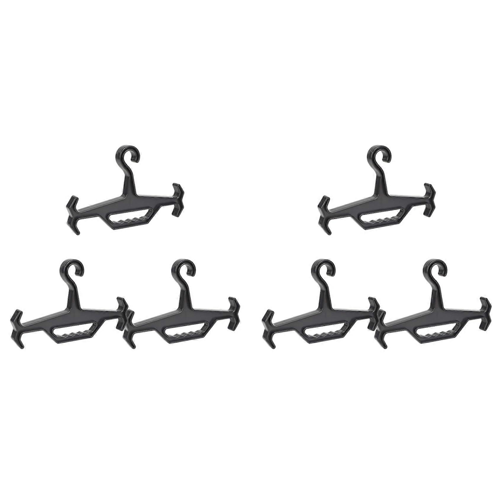 High-Performance Vest Hanger for Neoprene Suits, Survival Gear Organizer, Black, 6-Pack Storage Solution