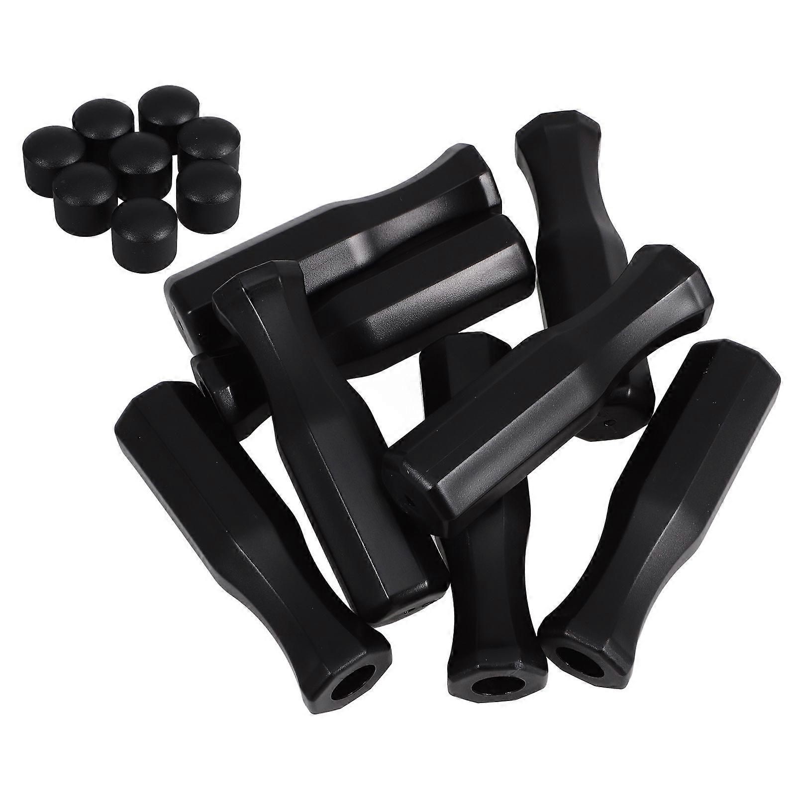 8pcs Ergonomic Foosball Handle Grips, Plastic Replacement Parts for Table Soccer Game, Easy Installation, Compact Design, Compatible with Various