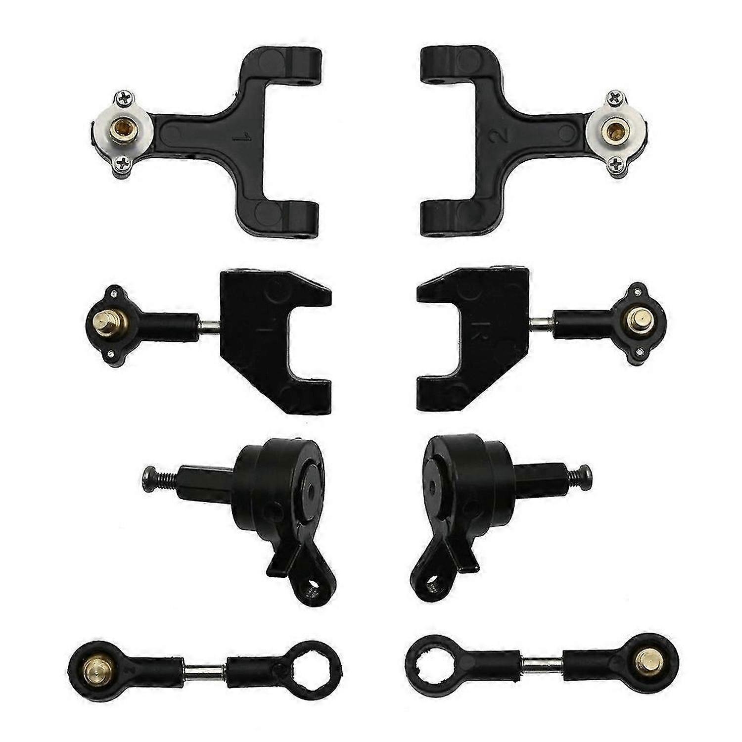 Metal Upper and Lower Swing Arm Steering Cup Set for WPL D12 D42 1/10 RC Car Upgrade Parts Spare Acc