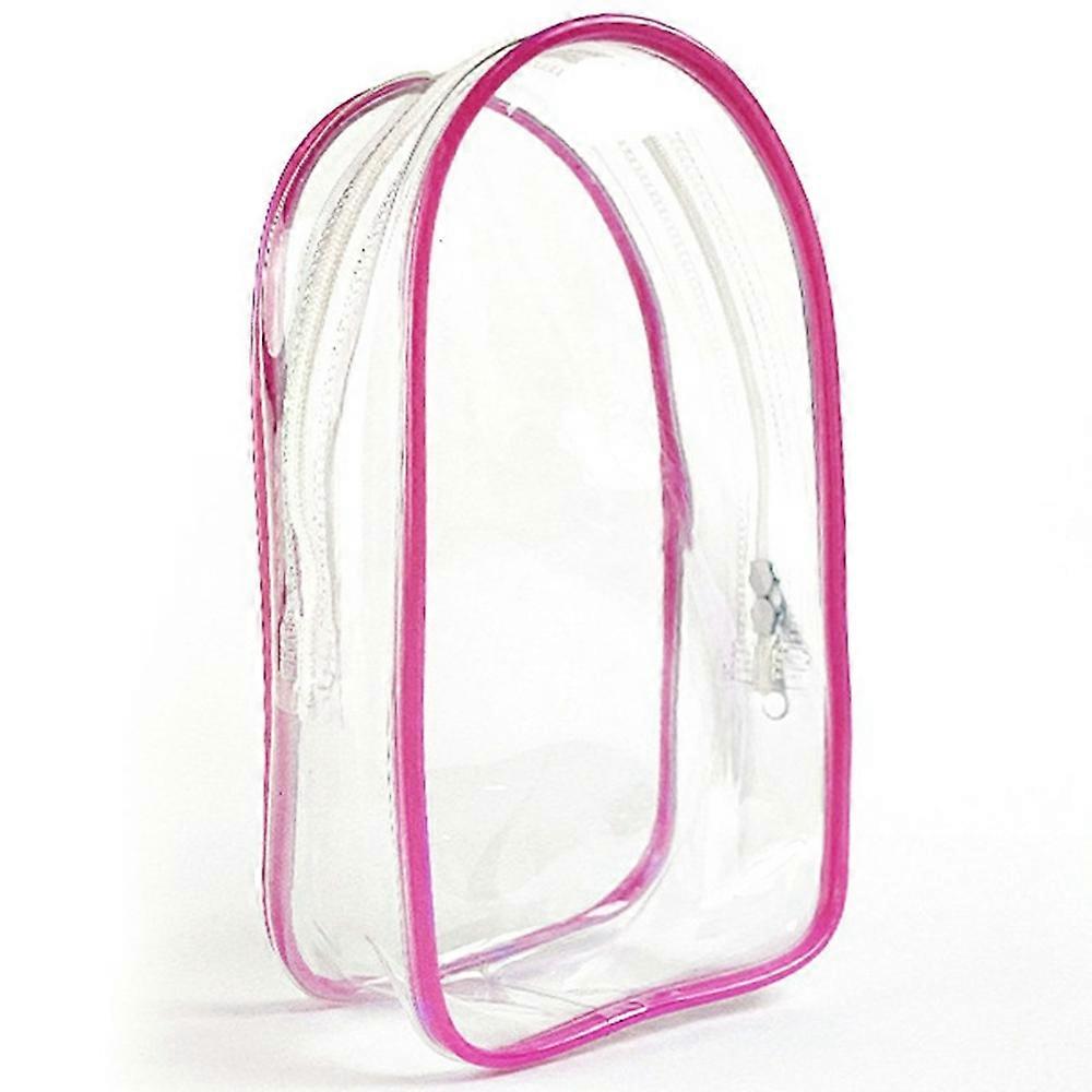 Clear PVC Bag with Keychain for Labubu Plush Toy Figurines Display Dustproof Portable Storage Bag