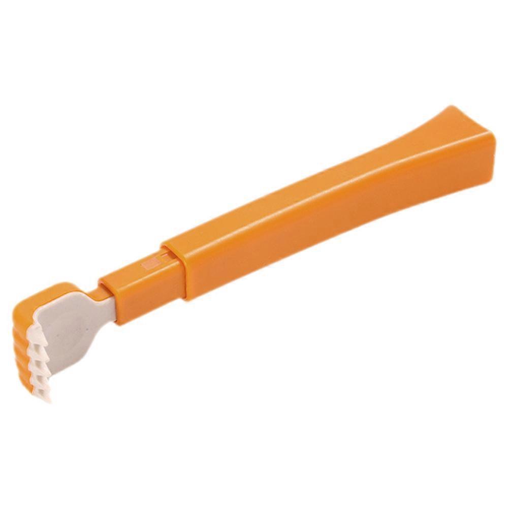 Back Scratcher Ergonomic Telescopic Portable Design For Elderly Orange 1Set