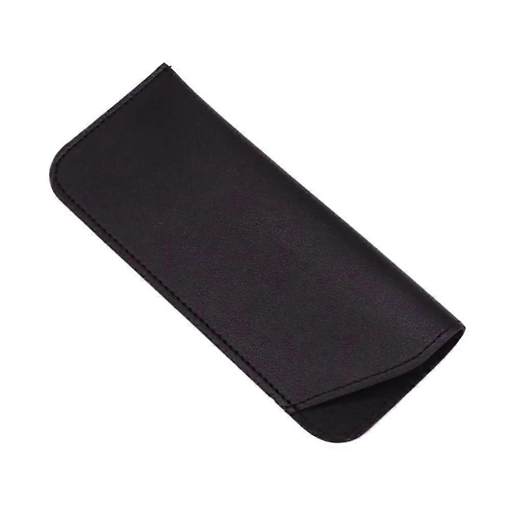 PU Leather Sunglasses Case 2/3/5 Piece Set Black One Size Protective Eyewear Case