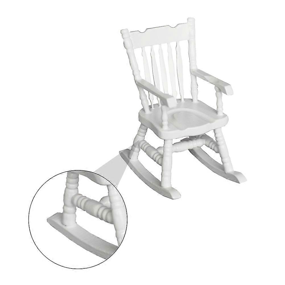 Model Rocking Chair Mini Rocking Chair DIY Manual Work Miniature Design 3.34X2.59X1.85inch 1Pack