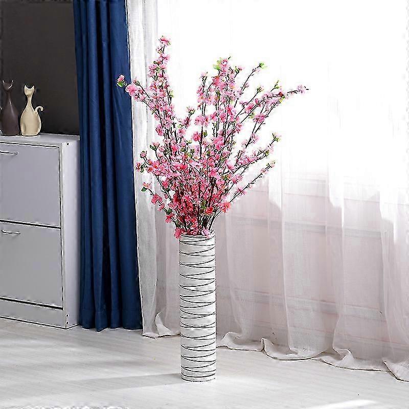Decorative silk cloth fake flower artificial peach blossom tree