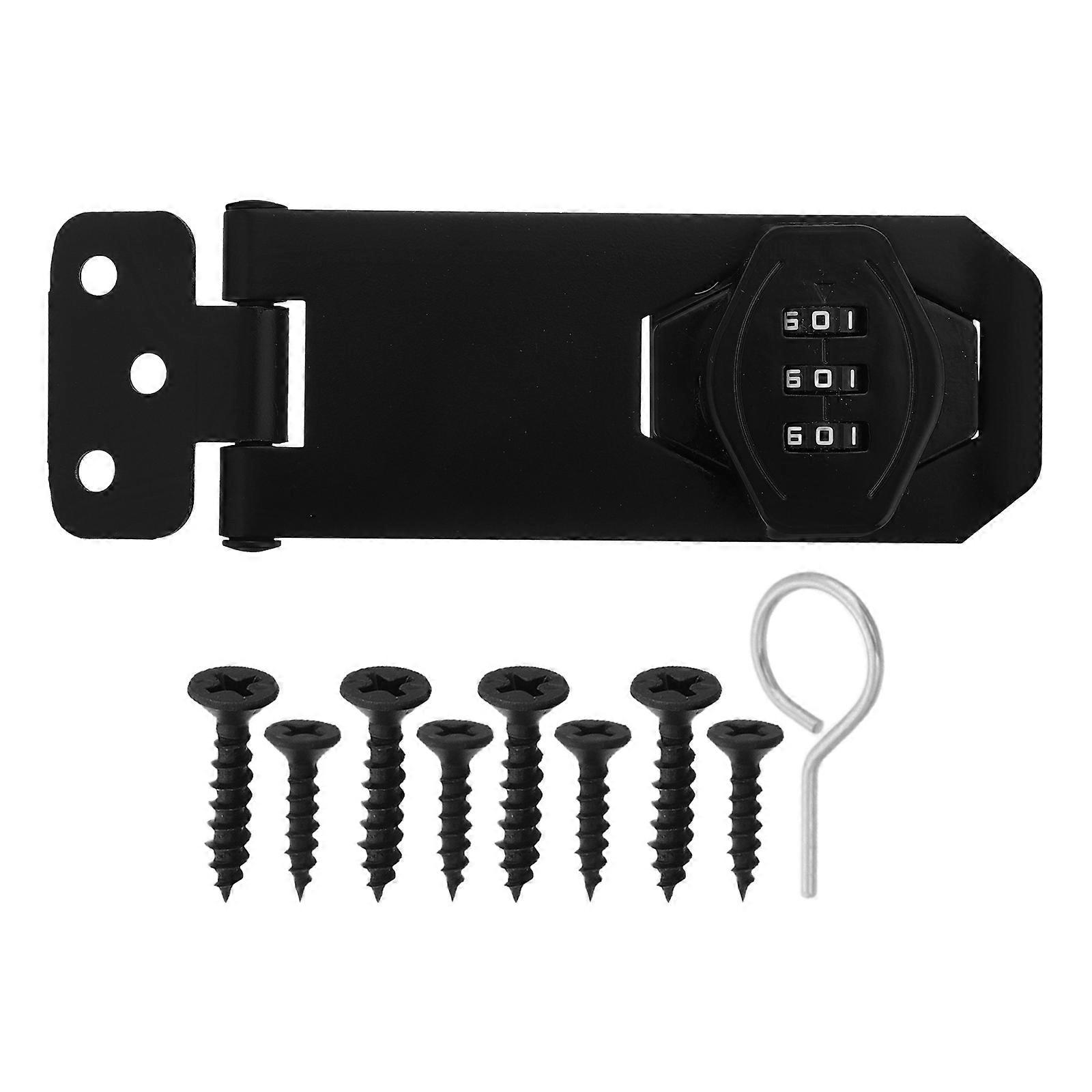 Password Combination Cabinet Lock No Drill Multipurpose Slide Latch Security for Bathroom Outdoor Garden Refrigerator Drawer and Cupboards
