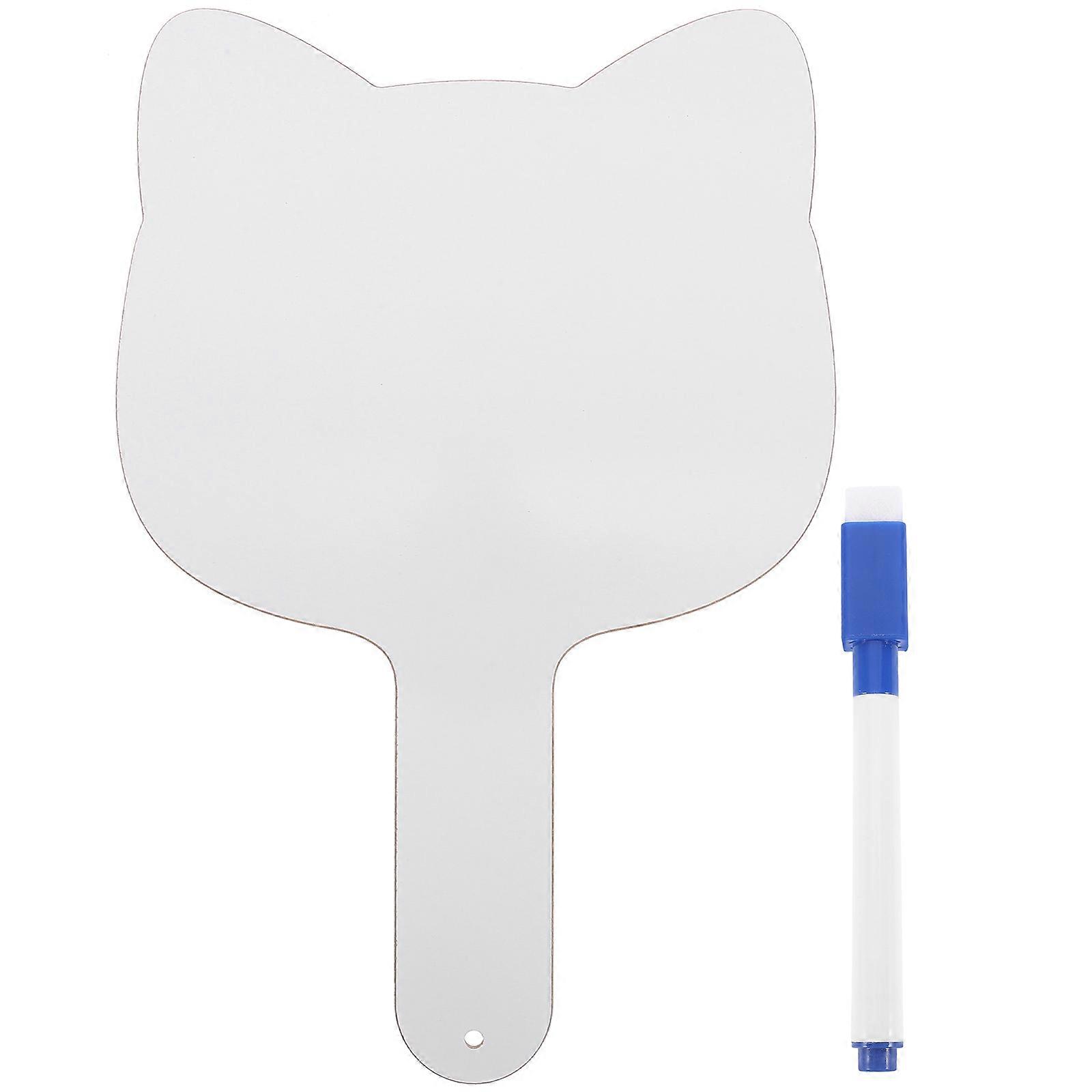 Dry Erase Paddles Student Accessory Portable Answer Paddle For Education Sessions Wood Material Eraseable Writing 1Set
