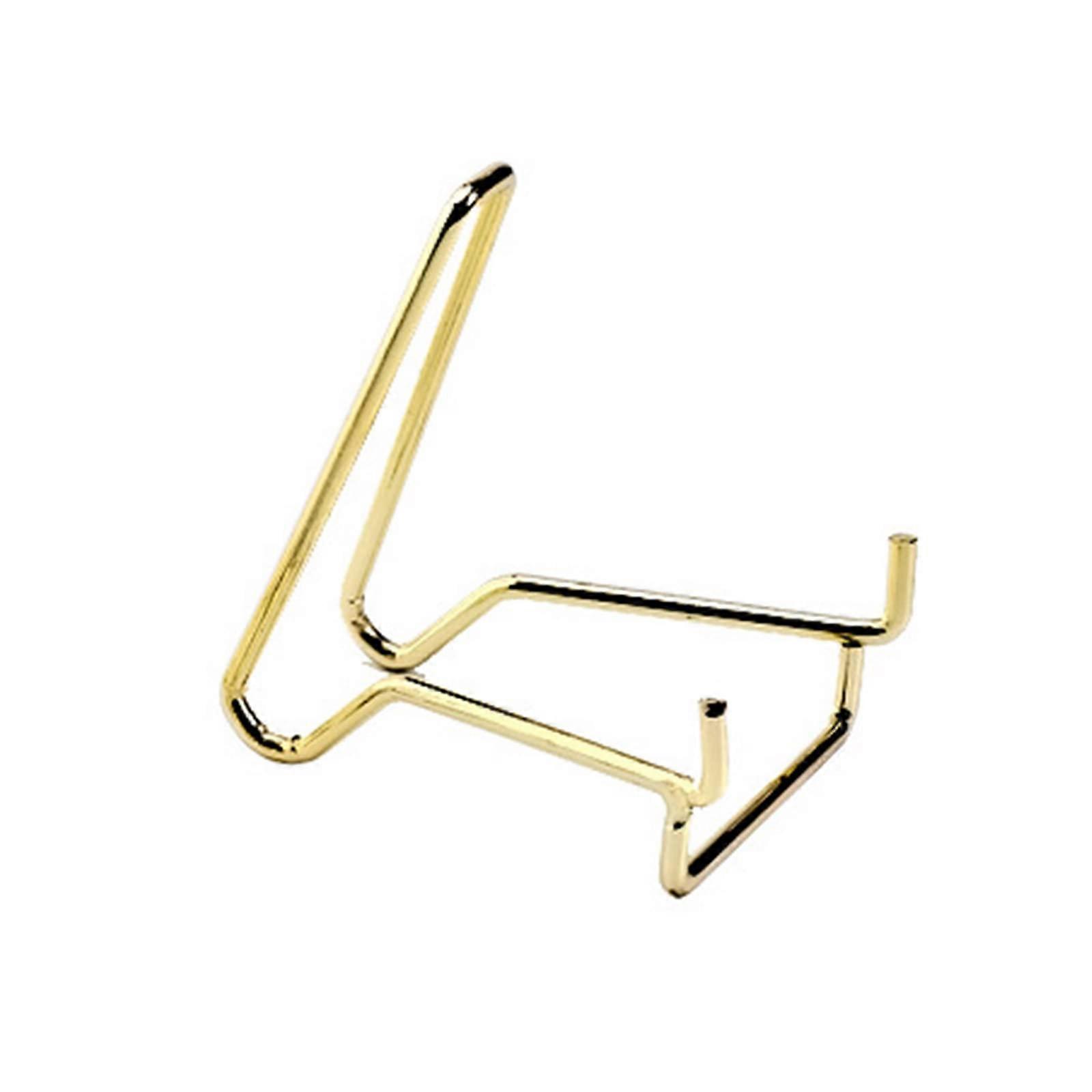 Decorative stand with metal arm, elegantly designed for crystals, fossils, and stones, collectibles, gemstones