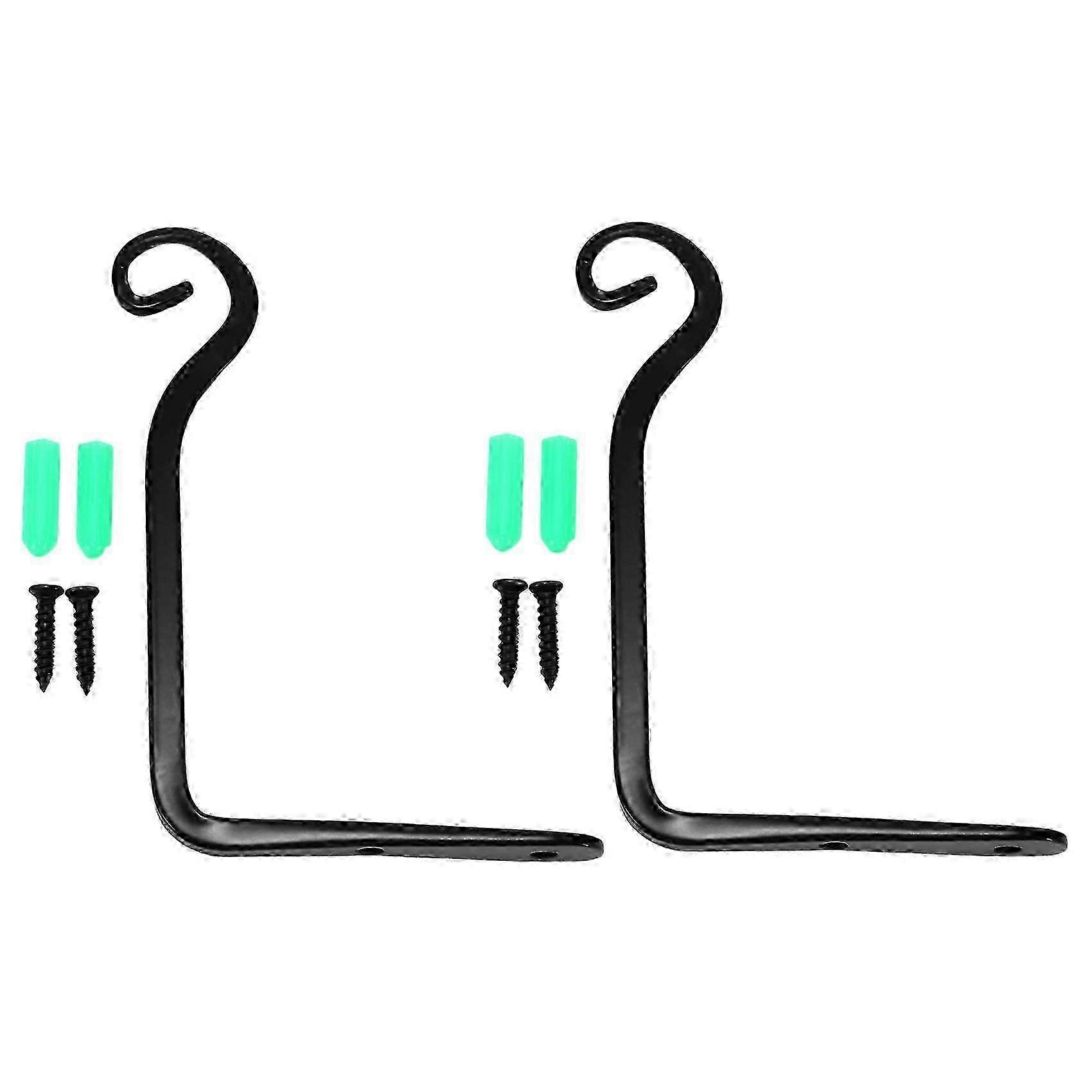 鉄製ウォールハンガーブラケットプラントフック6インチ植木鉢、ランタン、バードフィーダーを吊るすための