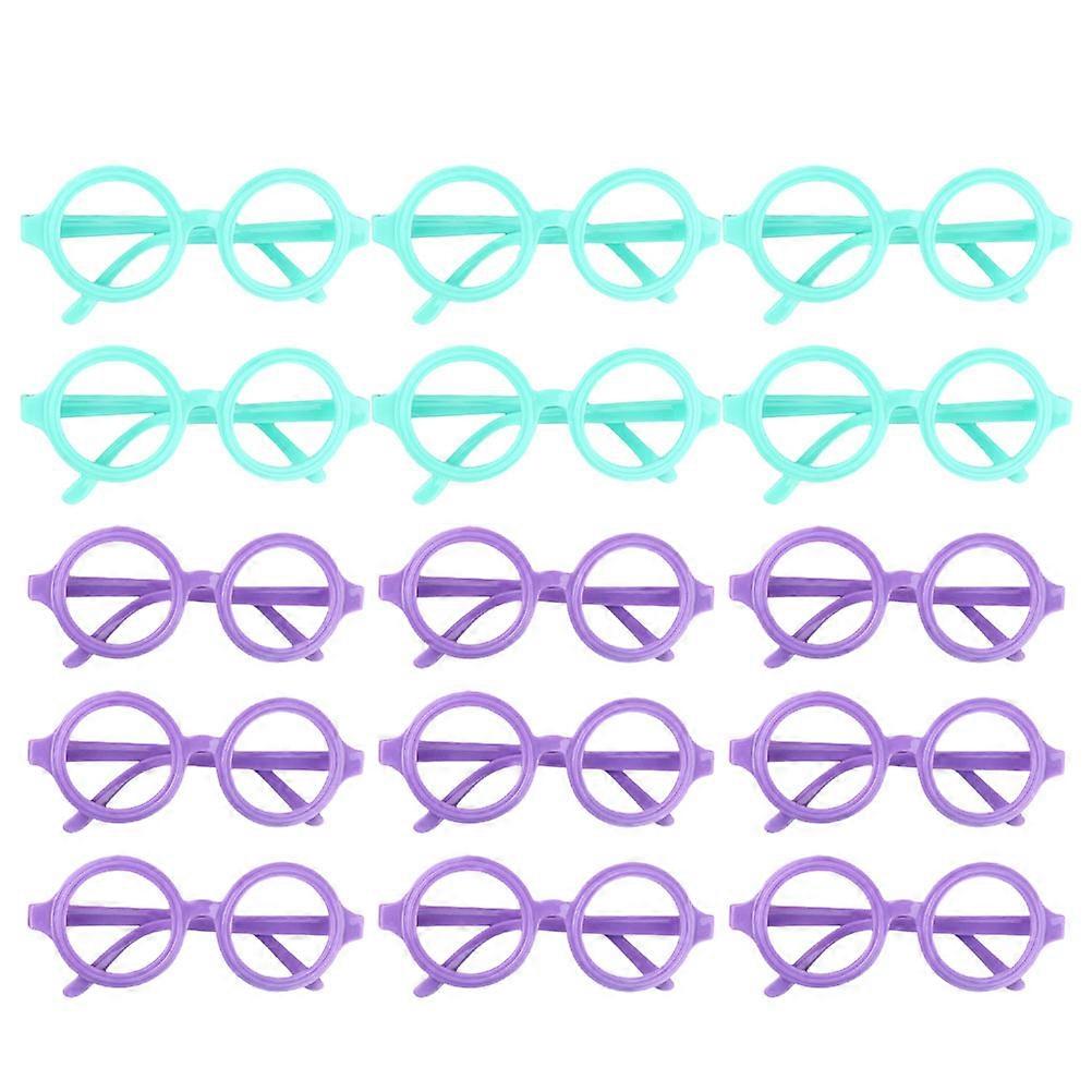20Pcs Baby Round Glasses Frames Funny Glasses Frames Photography Props