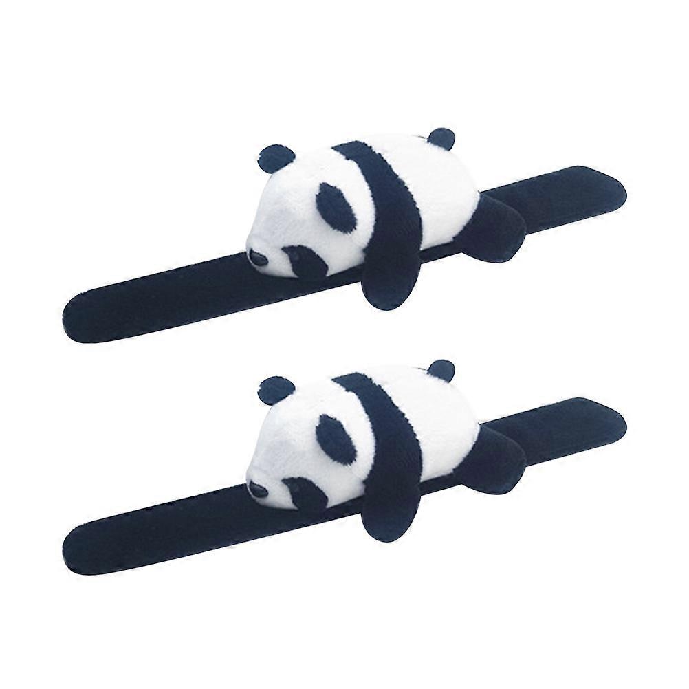 Cartoon Panda Plush Slap Bracelet Soft, Skin Friendly Hand Band for Kids, Fun Party Favor for Boys and Girls