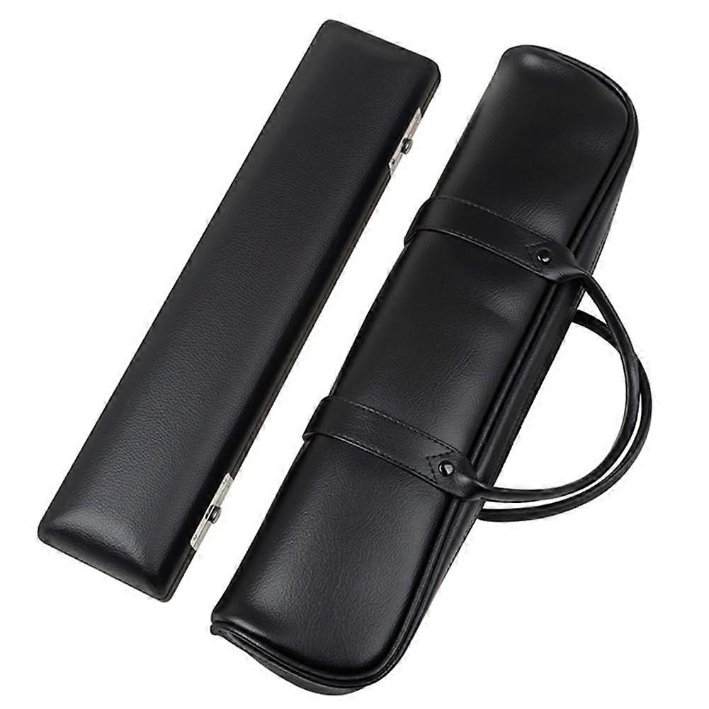 Flute bag, quality, 16 holes, leather, black, flute box, PVC, leather case, accessories for wind instruments
