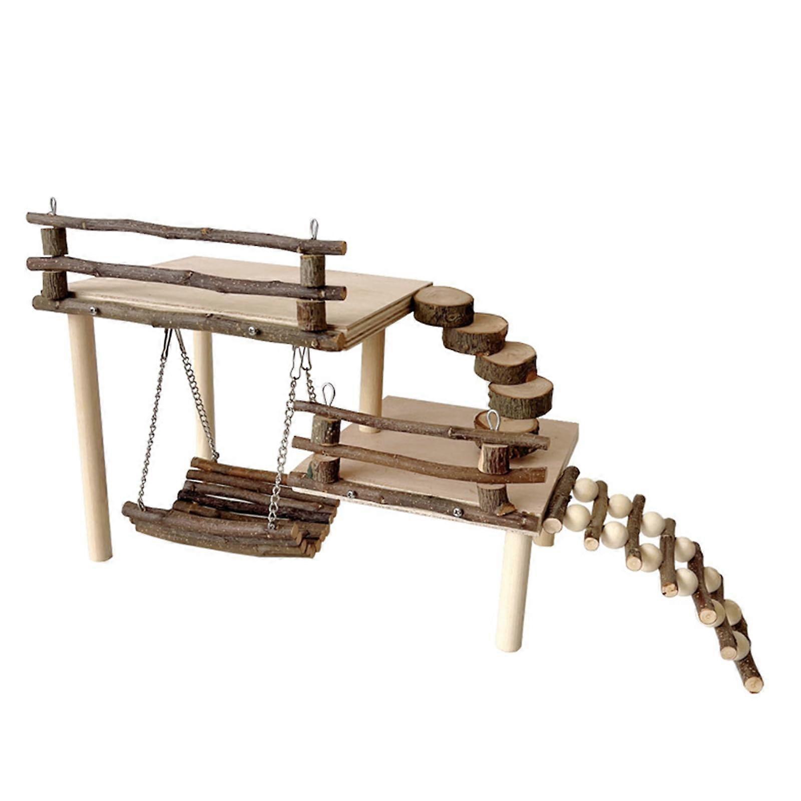 Exercise Hamster Swing Slide Toy. Fun Hamster Play Toy Stimulating Environment.