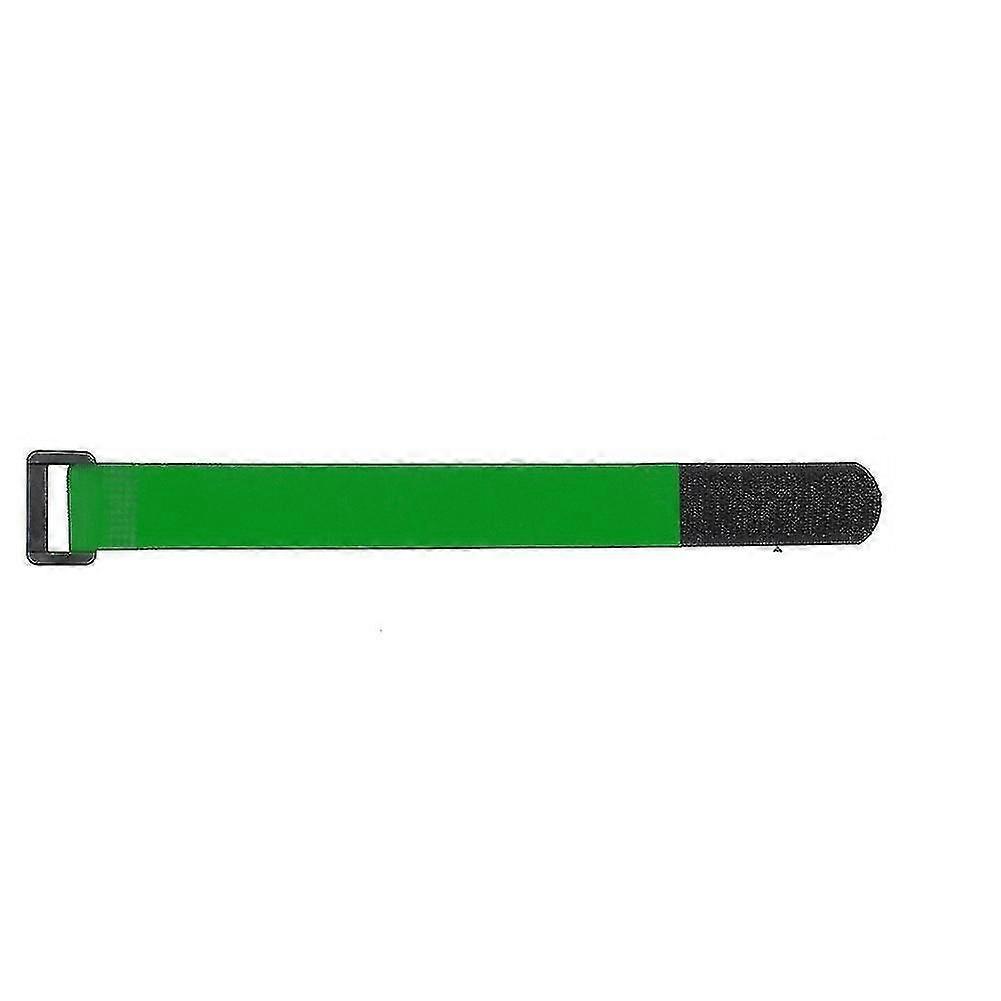 20cm Green Nylon Reusable Hook and Loop Strap for Cable Management - Eco-Friendly Organization Solution