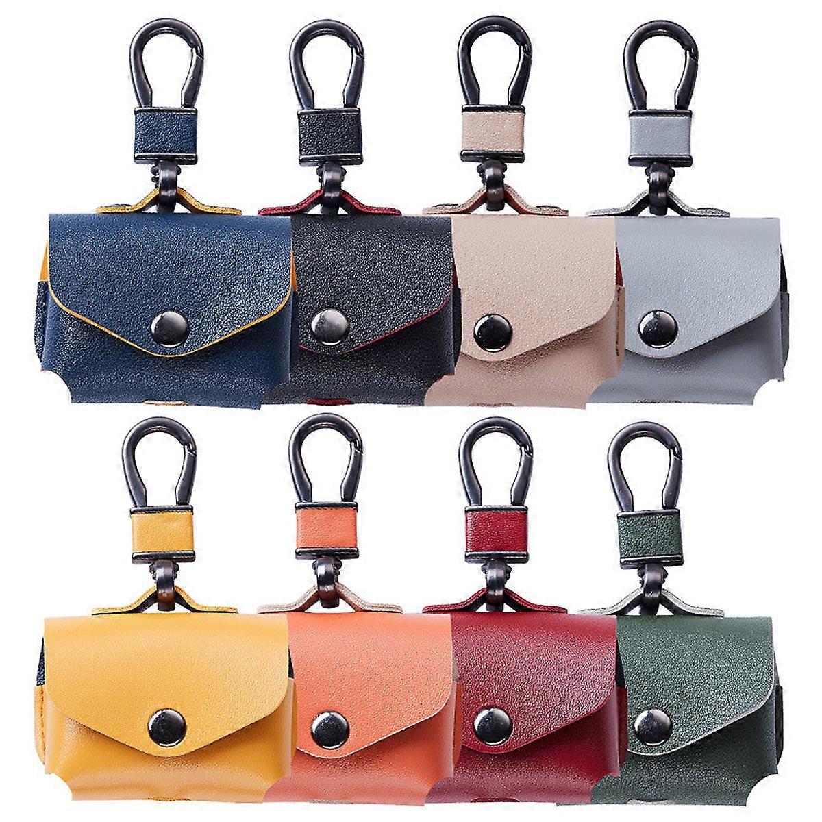 Earbud Keychain Case Case Headset Outdoor Activities Light Grey Rectangular Anti-lost 1Set