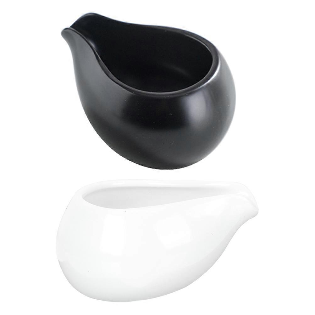2pcs Decorative Milk Jug for Coffee & Sauces Elegant Design, Easy to Clean, Ideal for Dining Tables, Restaurants & Coffee Shops