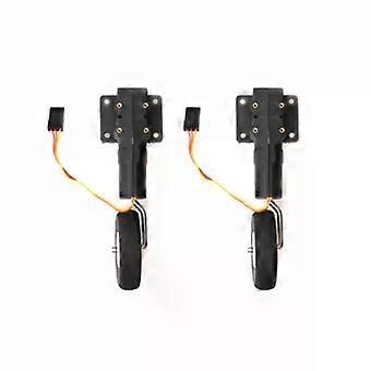 2 PCS Mini 25g Servo Metal Worm Tipo Trem de Pouso Retrátil Eletrônico Altura 113 / 77mm para RC Drone Asa Fixa Acessórios DIY