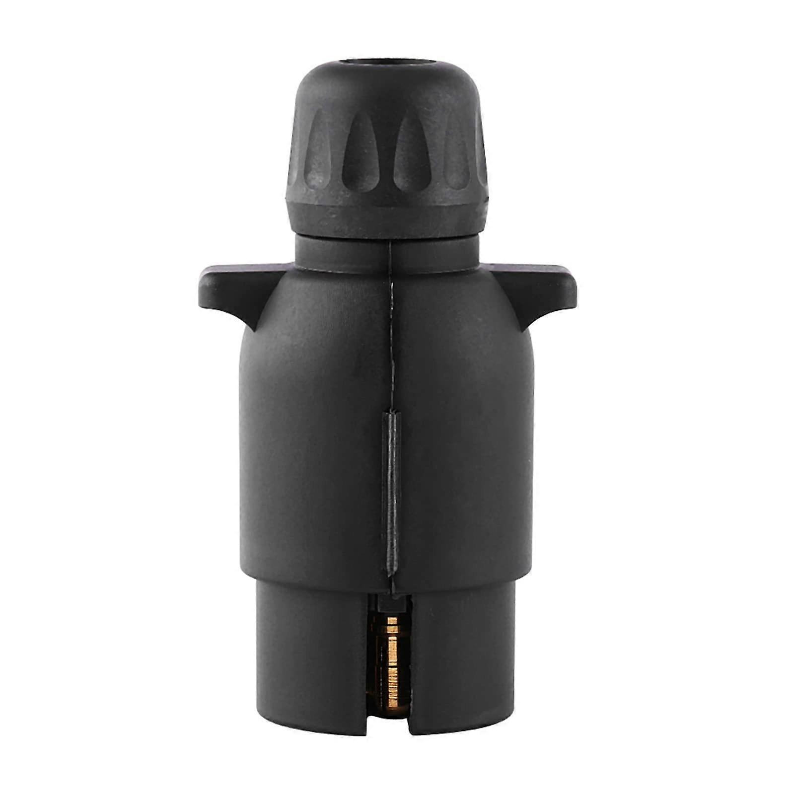 Electric 7 Pin Trailer Connector N Type Black Plastic Plug for Indicators, Side Lights, and Brake Lights Essential Components