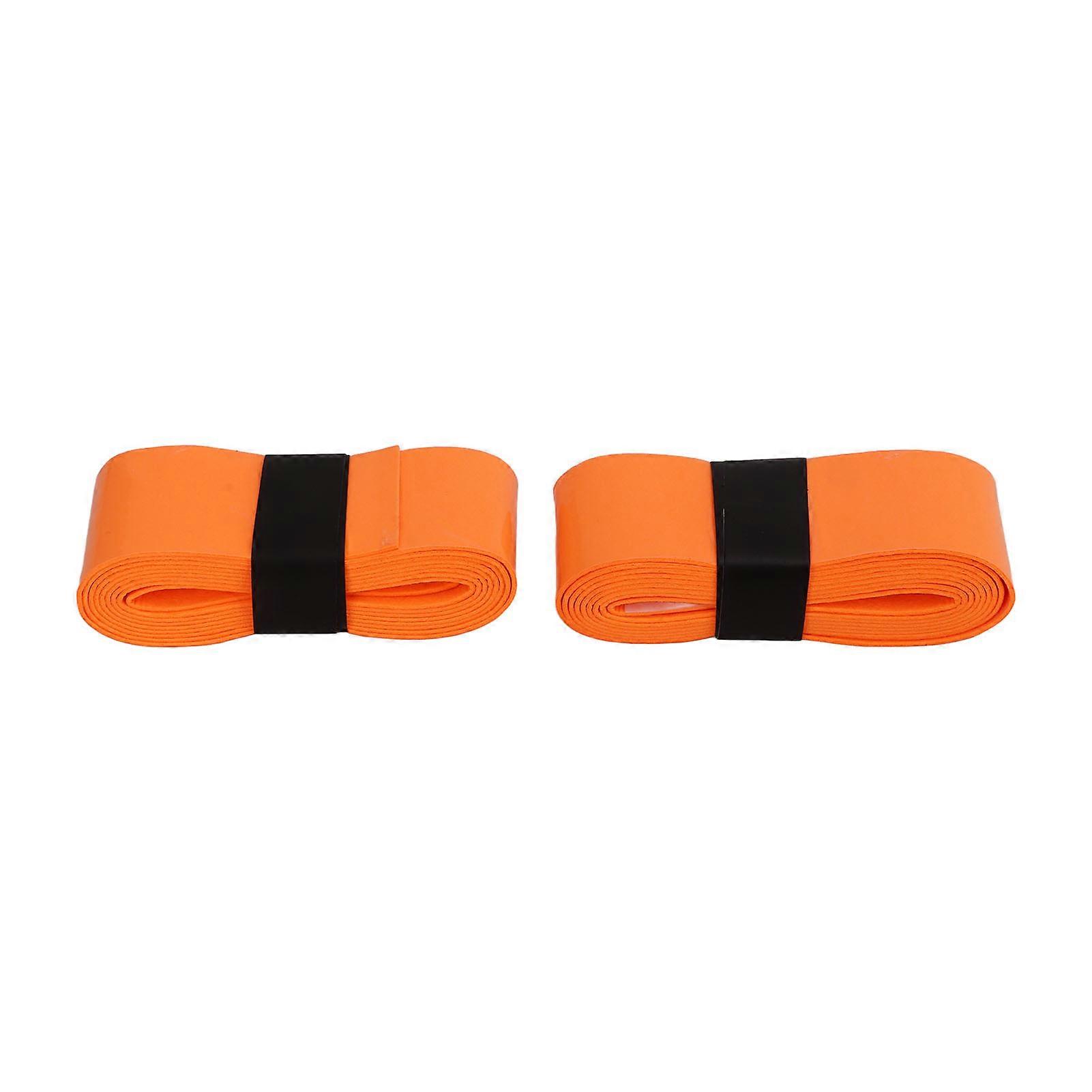 2 Pcs Orange PU Drum Stick Wrap Anti-Slip Sweat Absorbing Grip