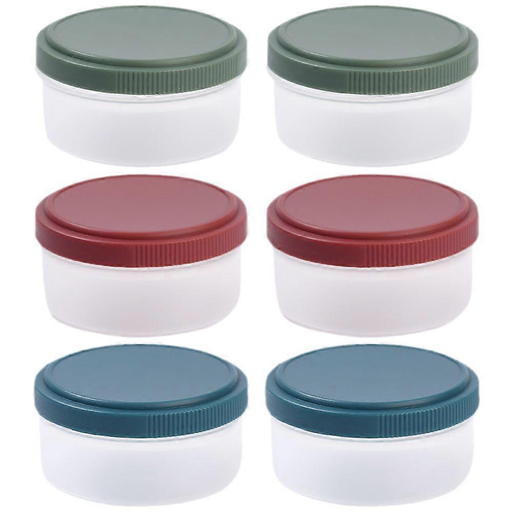 6pcs Portable Salad Dressing Container Small Condiment Container Sauce Cups