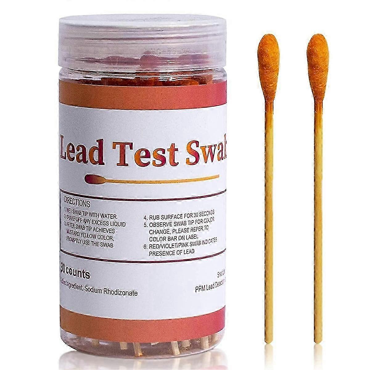 30pcs Lead Test Swabs, Instant Lead Test Kit