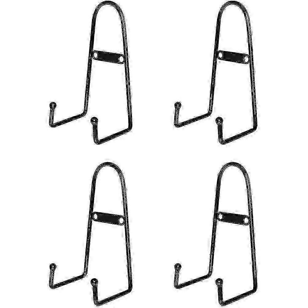 4 Pack Wall Mount Plate , Medium Wall Easel Holder Plate Hanger Vertical Plate Stand Holders Wine R 0619