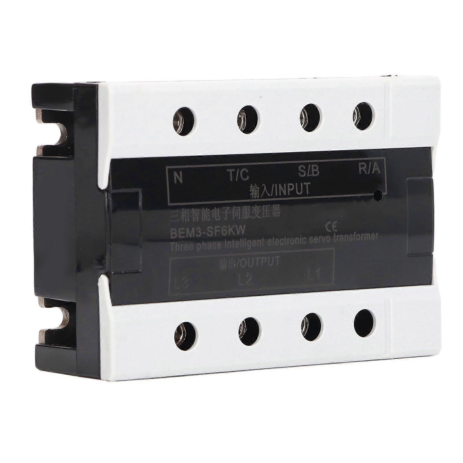 Electronic Servo Transformer 6KW 3 Phase Intelligent Servo Voltage Converter Transformer 360‑420V Input 200‑230V Output
