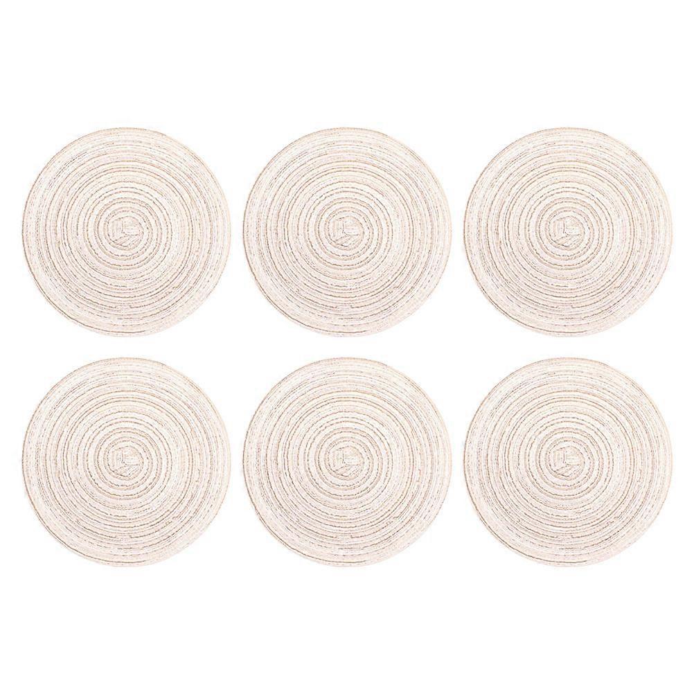 Kitchen Table Placemats Placemats Set Protect Table Nordic Style 30x30x0.5cm 6Pcs