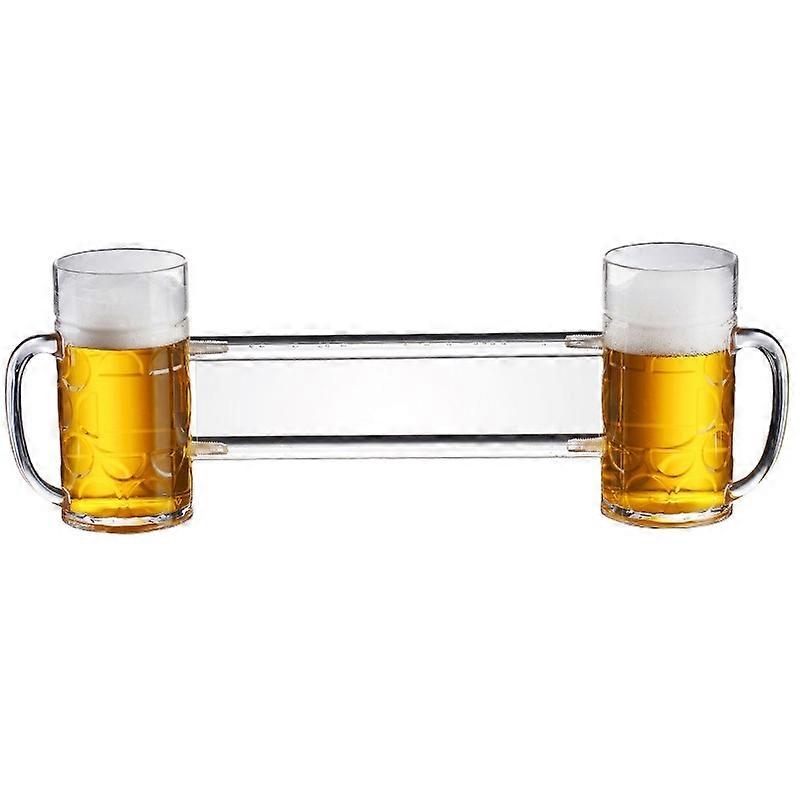 Acrylic Beer Glass No. 14  Double Conjoined Cup