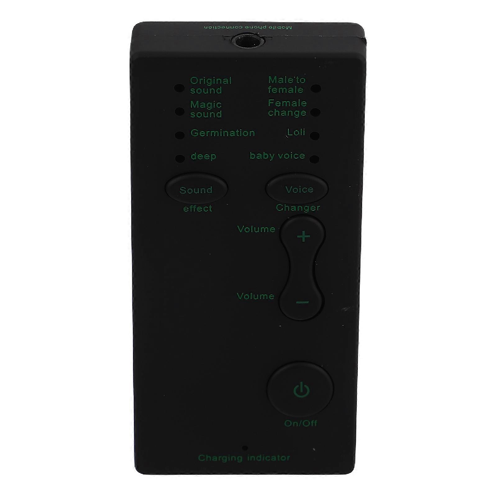 Sound Effect Voice Changer For Streamer Recorder User With Black Color 1Pcs