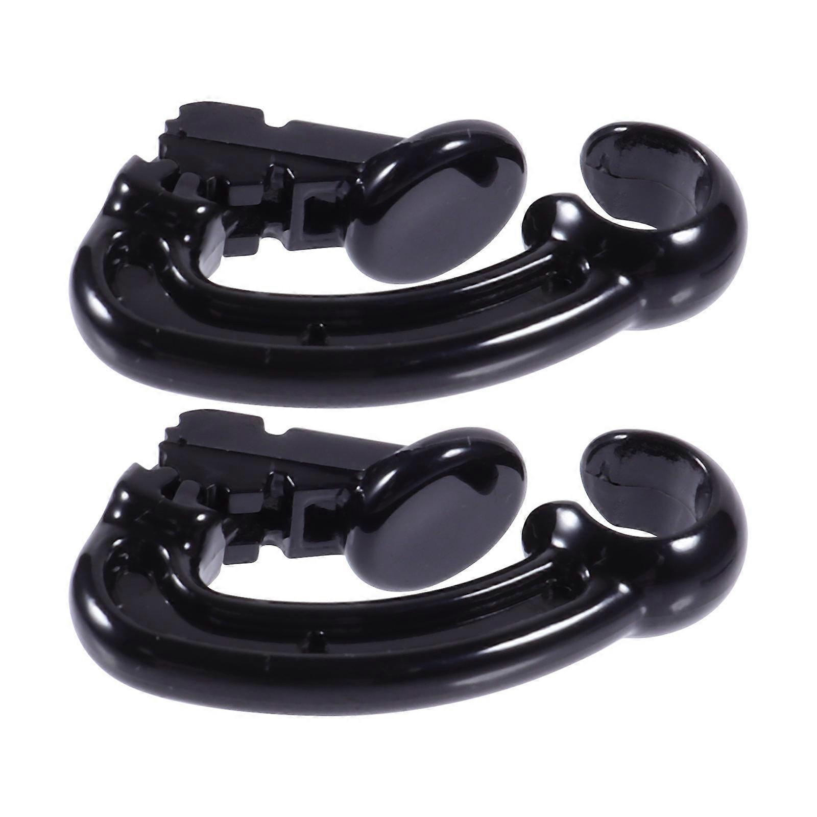 Anti-Lost Earphone Hooks Pc Material for Earphone Use 2Pcs Black