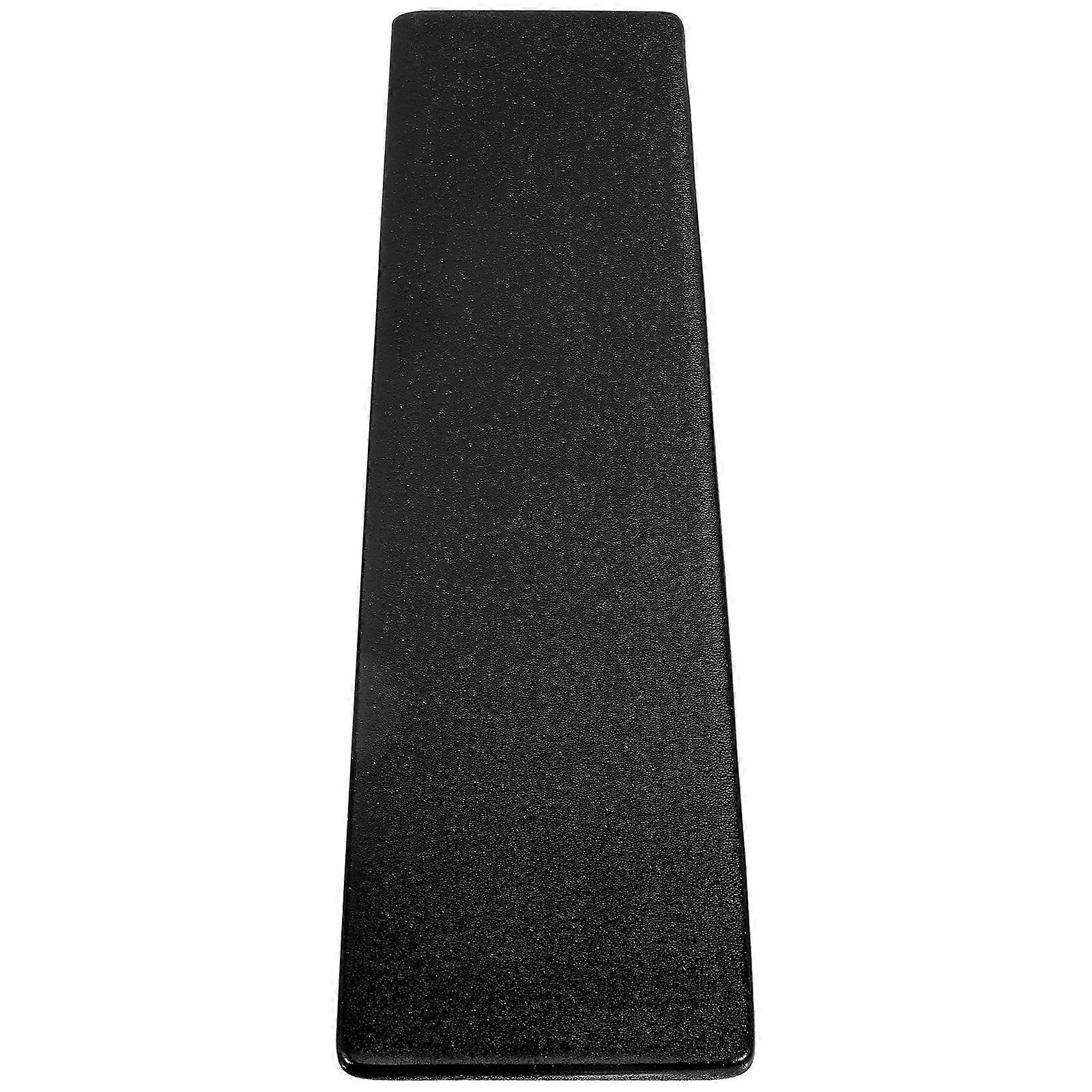 Assiettes plates rectangulaires plateau à sushi en céramique Utilisation traiteur Noir 32.50X8.50X1.40CM Présentoir de plat 1Pack