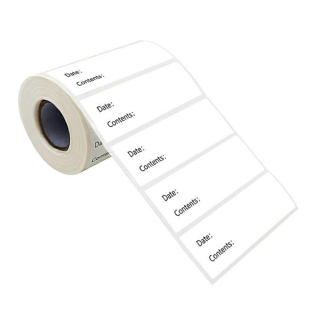 1 Roll Food Marked Label Stickers, Writable Date Stickers for Food Storage, Practical Date Labels for Jars, Bottles, and Containers