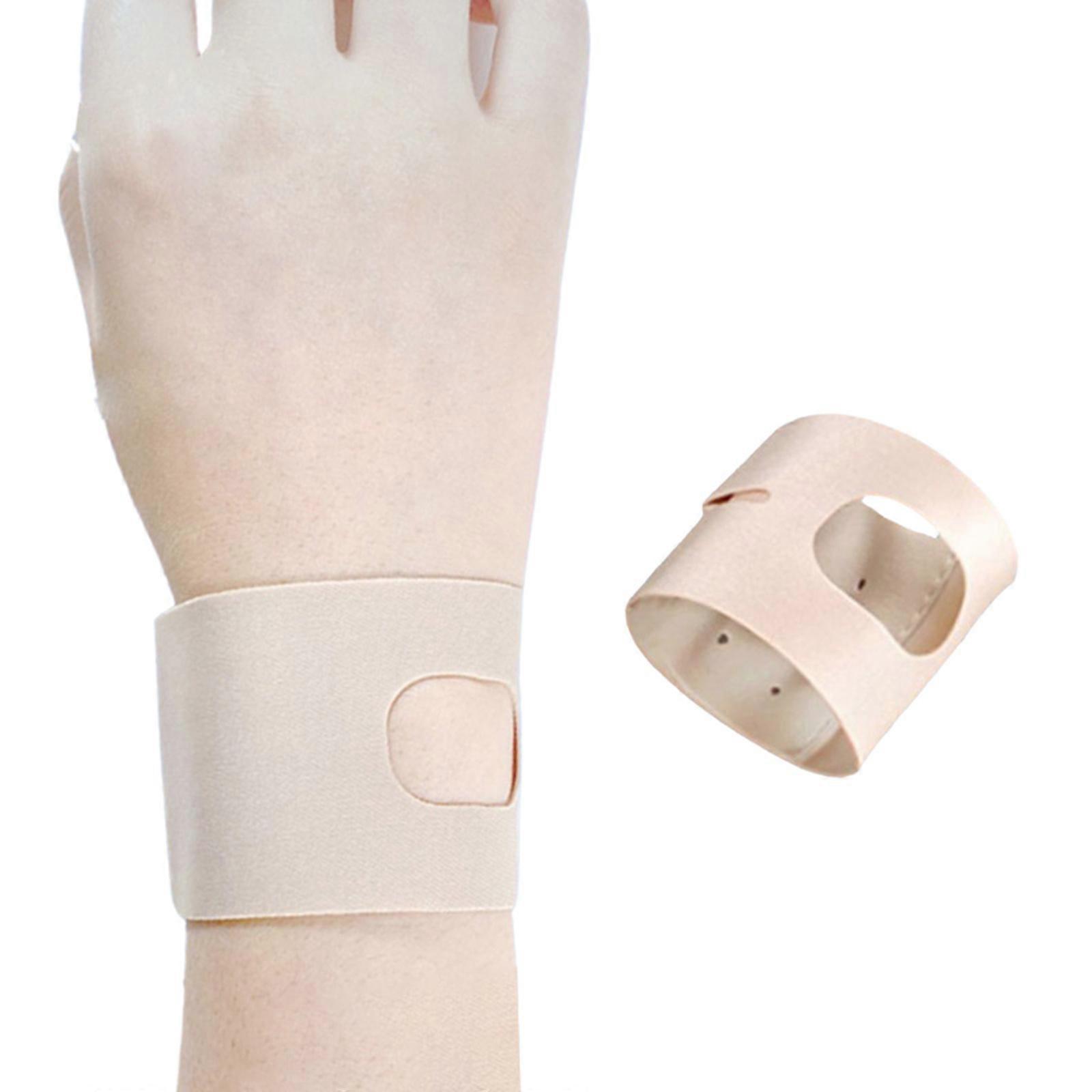 Ultra Thin Wrist Support Brace Adjustable Pains Relief Wrist Wrap Elastic Wrist Strap For Arthritis, Tendonitis, Sprains flesh color