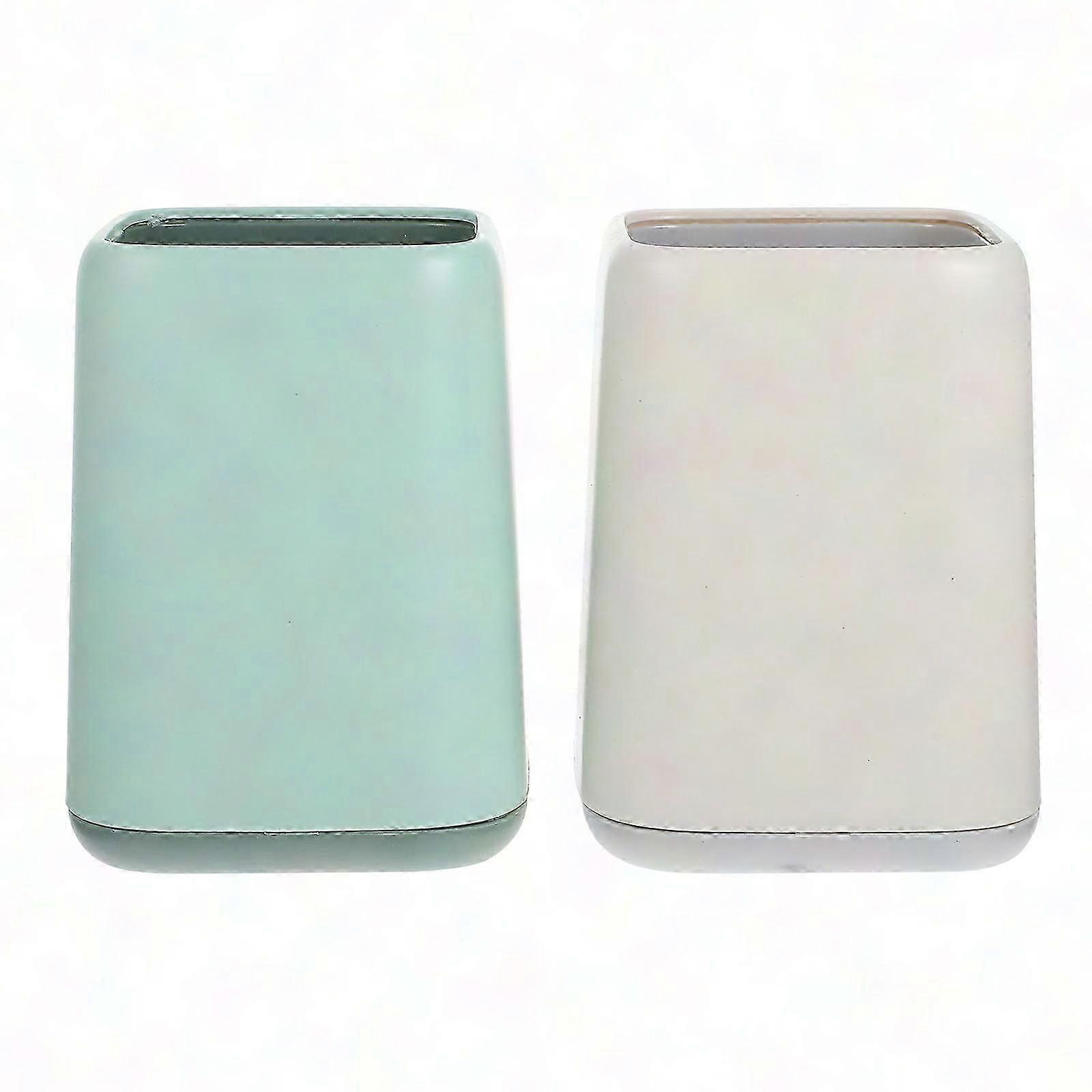 Makeup Brush Holder Organizer Vanity Storage Pen Cylinder